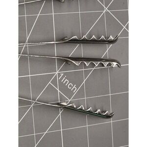 Robert Welch 18/10 Stainless Steel Ice Tongs Serrated Barware 7 Inch